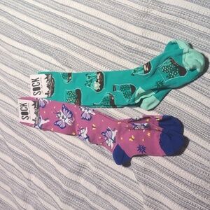 Two pairs of knee-high sock it to me socks